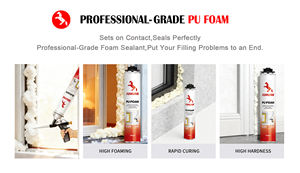 Espuma de Poliuretano JUHUAN K20 750ml, <span class=keywords><strong>Adhesivo</strong></span> Especial para Fijación de Ventanas y Puertas - Product Image 4