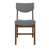 Ensemble de salle à manger moderne 5 pièces avec table en MDF/bois d'hévéa et 4 chaises rembourrées, mobilier durable pour la salle à manger