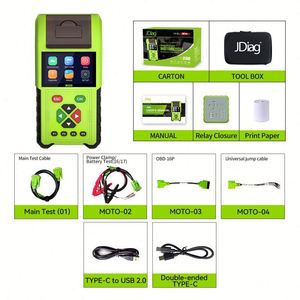 สำหรับเครื่องตรวจจับมอเตอร์ไซค์ M200 รุ่นโรงงาน อัพเกรด WIFI จอแสดงผล LCD ระบบแอนดรอยด์ 12V พร้อมฟังก์ชั่นจำลองสัญญาณ เครื่องวิเคราะห์เครื่องยนต์ และระบบวินิจฉัย - Product Image 5