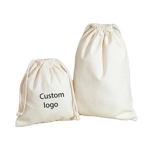 Eco-friendly High Quality Customized Canvas <b>Gift</b> <b>Bags</b> Double String White Cotton Drawstring <b>Bags</b> for Cloth Shoe Dust - Product Image 1