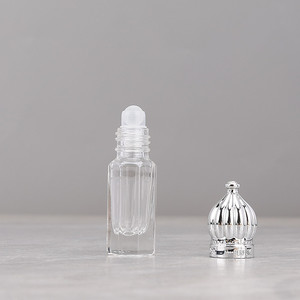 Wholesale 3ml Octagonal Glass Roller Bottles, Empty Refillable Essential Oil Roll On Bottles for Travel Sample Massage - Product Image 4