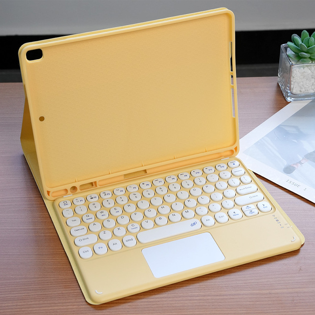 JOYPOODO Wireless  Keyboard Case for iPad Compatible with iPad Air iPad Mini 6 7 A16 Magnetic Magic Keyboard Cover