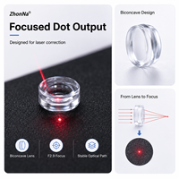 Lentille laser biconcave en plastique de 3 mm, F2.9, focale 1,5 mm, lentille optique en PMMA pour outils et accessoires d'expérimentation de correction laser