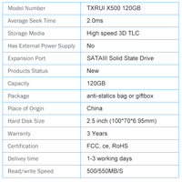 Disco Duro de estado sólido SATAIII, MLC Original de alta calidad, 2,5 pulgadas, portátil, externo, M2, Sata, SSD, 120GB, venta al por mayor