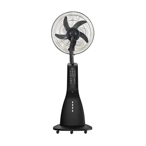 Ventilateur à panneau solaire rechargeable de 16 pouces à piles avec moteur à courant continu sans balais à distance