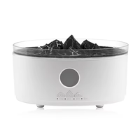 Humidificateur d'air aromathérapeutique en forme de méduse, écologique et de haute qualité, avec lumière de flamme 3D, capacité de 200 ml, pour hôtel et usage domestique
