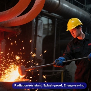 Guaina Isolante in Fibra di Vetro Resistente al Calore <span class=keywords><strong>per</strong></span> Cavi, Protezione Antincendio in Silicone ad Alta Temperatura - Product Image 5
