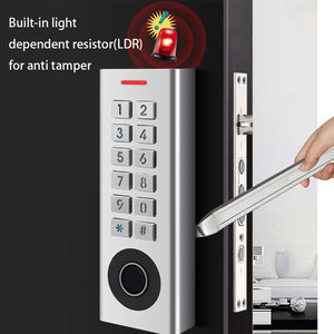 Secukey SF12, Control de Acceso a Puertas con Teclado de Huellas Dactilares y RFID, Independiente para Exteriores, Gran Capacidad de Usuarios, Lector de Tarjetas EM Integrado de 125KHz - Product Image 1