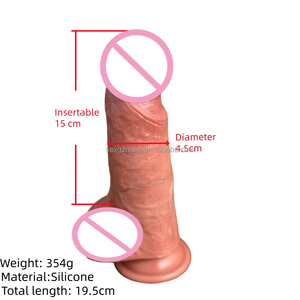 MS Op Maat Gemaakte OEM Huidkleur 19,5CM Zachte Siliconen <span class=keywords><strong>Dildo</strong></span> voor Vrouwelijk en Gay Gebruik 100% Waterdicht Adult Toy voor Mannen en Vrouwen - Product Image 4