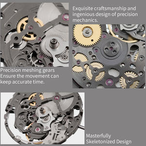 Movimiento Mecánico Automático Premium Miyota 9015 Personalizado, de Alta Precisión, Ultrafino, Esqueleto - Product Image 3