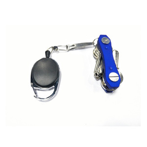 Porte-clés télescopique EDC en métal avec boucle élastique anti-perte, support de clés portable à dégagement rapide, taille unique, style simple - Product Image 3