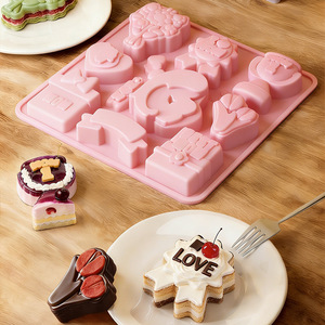 Moldes de Silicona Antiadherentes con Temática del Día de la Madre, Moldes de Silicona Reutilizables de Grado Alimenticio, Lindos Moldes Magnéticos de Silicona para Chocolate, Dulces y Hielo - Product Image 3