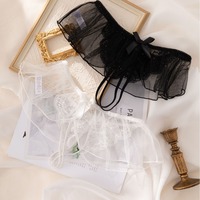 2025 beauté dame dentelle Nylon culotte en gros taille moyenne Sexy voir à travers bout à bout dentelle slips pour femmes sous-vêtements Lingerie