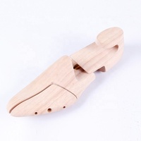 LM045 arbre à chaussures réglable de qualité supérieure en bois de hêtre naturel pour hommes