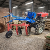 Motoculteur multifonctionnel 10 CV 12 CV à deux roues avec rotoculteur, charrue, semoir et remorque