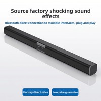 Mgitec Soundbar Speaker Nirkabel 10W 2 Speaker Bahan Plastik Penguat Suara TV Bentuk Strip Audio Rumah Aux untuk Speaker