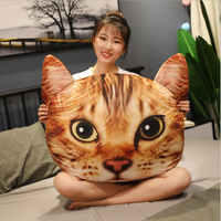 Peluche personnalisée à bas prix, oreiller en peluche de simulation, chat en peluche personnalisé, oreiller en peluche de simulation de chat