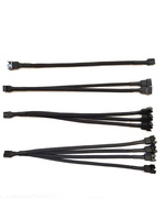 Divisor de Ventilador PWM, Cable Adaptador de 4 Pines, 1 a 1 2 3 4, Divisor de Ventilador de CPU para Computadora, Cable de Extensión de Alimentación para Ventilador de PC