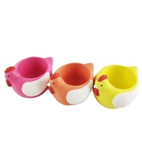 Pot de fleurs de jardin décoratif moderne coloré, Pot de fleurs en ciment pour animaux, Pot de plantes succulentes, grande taille, vente en gros