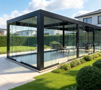 Pergola extérieure en aluminium de qualité supérieure Sweet Home, installation facile, résistante aux intempéries, avec toit à lamelles, pour jardin