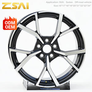 <span class=keywords><strong>17</strong></span>/18/19/20 इंच कस्टम जाली नए 40 मिमी 5 स्पोक अलॉय व्हील 5x112 5x114.3 यात्री कार रिम्स गोल्फ टिग्गुआन वोल्ट के लिए - Product Image 1