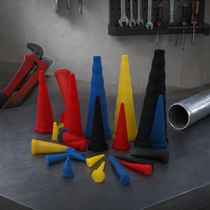 Kit de bouchons coniques en silicone résistant à l'huile, étanche, pour joints de tuyaux hydrauliques haute pression - Product Image 2