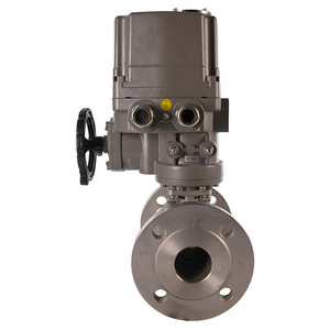 Vannes à boisseau sphérique intelligentes motorisées à 2 voies en acier inoxydable standard, à bride, OEM TOQG-94C2-16-P, robustes - Product Image 5