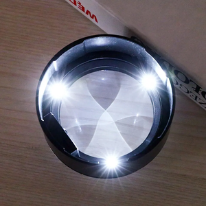 Tres luces LED K9 de cinco cilindros, lentes de vidrio óptico blanco para ancianos, lectura, libro, <span class=keywords><strong>dibujo</strong></span>, lupa de papel - Product Image 6