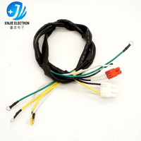 Kabel Harness Perakitan Multi-Core Kustom Dengan Terminal O-Ring Campuran & Konektor Plastik Pria-Wanita untuk Peralatan Rumah Tangga