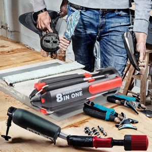 Tournevis électrique portable multifonction 8 en 1 6 LED Torche de réparation <span class=keywords><strong>Torx</strong></span> Tête de vis en plastique Pointe magnétique industrielle OEM - Product Image 2