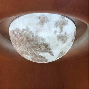 Hotel 3D Creative Design Acrylic Moon Pendant Lamp Hanging Decorative <b>Ceiling</b> Lamp Indoor Pendant <b>Light</b> LED Home Office - Product Image 2
