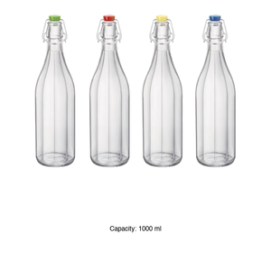 ขวดอ็อกซ์ฟอร์ดพร้อมฝาปิด ขนาด 1 ลิตร แพ็คพร้อมฝาปิด คละสี - Product Image 3
