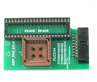 Adaptateur de programmation IC, prise noire ZIF PLCC44/DIP42 pour la programmation de puces EEPROM 27Cxxx/27Vxxx, accessoires XGecu T48
