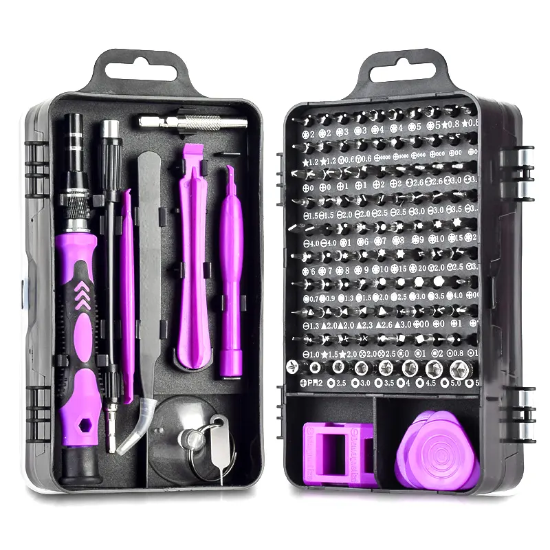 Professional 115 In 1 Screwdriver Head Set Precision Magnetic Screwdriver Set Box For Laptop Computer Phone