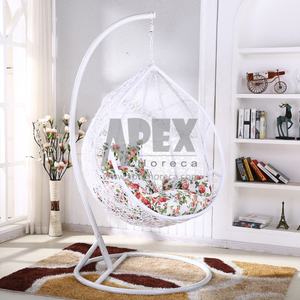 Outdoor <span class=keywords><strong>Singola</strong></span> Doppia Seduta Mobili <span class=keywords><strong>Da</strong></span> <span class=keywords><strong>Giardino</strong></span> In Rattan Appeso Sedia Uovo Patio Altalene con il Basamento - Product Image 6