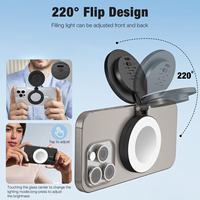 Anneau lumineux LED magnétique pour selfie, miroir en plastique, lumière LED pour selfie pour la photographie sur téléphone