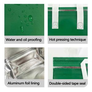 Recycle Large Capacity Portable Foldable Durable Thermal Insulated Food Delivery Takeaway Cooler Bags - Product Image 5
