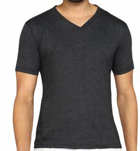 Camiseta Casual de Verano para Hombre, Cuello en V, Manga Corta, 100% Algodón, Transpirable, Antibolitas, Suave, Corte Regular - Product Image 3
