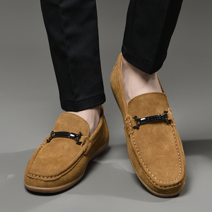 Chaussures bateau décontractées en cuir véritable pour hommes grandes tailles - Product Image 6
