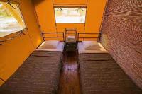 Cadre d'hiver africain de luxe toile imperméable coton glamping lodge hôtel safari-tentes