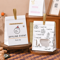 Bolsa de Papel Kraft Personalizada para Empacar Snacks, Galletas, Regalos, Bolsa de Papel para Alimentos con Ventana, Impresión OEM ODM