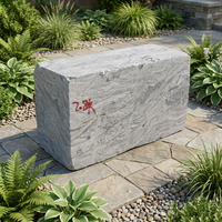 TY Shandong Bloc de granit gris moderne taillé à la machine, solution de projet écologique globale, support technique en ligne, Villa Park