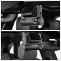Dash Came Enregistrement 4K Couverture à double objectif Écran tactile Vision grand angle 170 degrés