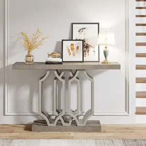 Living room consoles furniture modern accent 140cm vintage wood antique console table for entryway