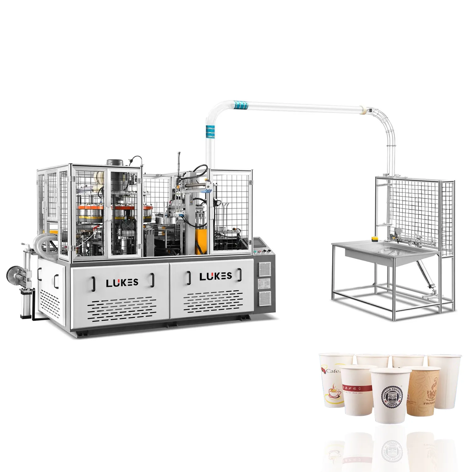 Новая производственная линия, заводская цена, однослойный производитель, автоматическая машина для изготовления бумажных стаканчиков