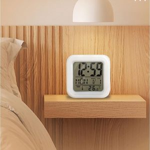 Colorful LED Backlit Desktop Perpetual <b>Calendar</b> Alarm Clock Square Home <b>Electronic</b> Desk Clock with LED Backlight - Product Image 5
