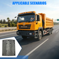 Plaquettes de frein à tambour 16 mm d'épaisseur 12 trous Disques de frein Nouvelle marque Delong Arrière Sinotruk Shacman Foton Faw Cascadia OEM Camion lourd