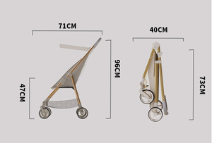 <span class=keywords><strong>Poussette</strong></span> pliable de luxe <span class=keywords><strong>2</strong></span> en 1 pour bébé <span class=keywords><strong>Poussette</strong></span> de voyage compacte et légère - Product Image 6