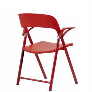 Silla Elevadora Moderna de Plástico HDPE, Plegable, con Marco de Hierro, Cómoda, para Comedor, Jardín, Exteriores, Comercios, Restaurantes, Oficinas y Conferencias - Product Image 3