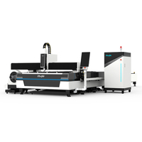 Machine de découpe laser à fibre de type portique pour tôles et tubes, refroidissement par eau, contrôle Cypcut, épaisseur 1-20 mm, vitesse 60 m/min